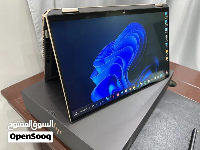 لابتوب الشبح spectre الفريد من hp قابل للتحويل لجهاز لوحي شاشة لمس 4k مع قلم ذاكره 1TB للجادين فقط