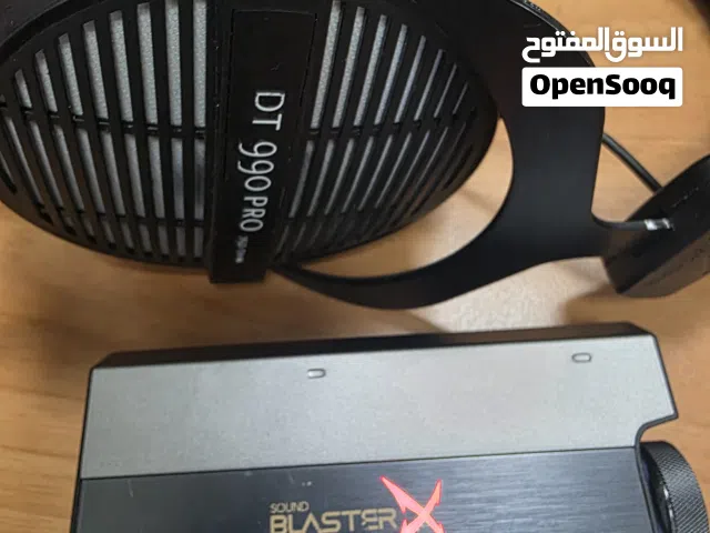 كرت صوت sound blasterX G6 و سماعة DT 990 Pro 250 ohm