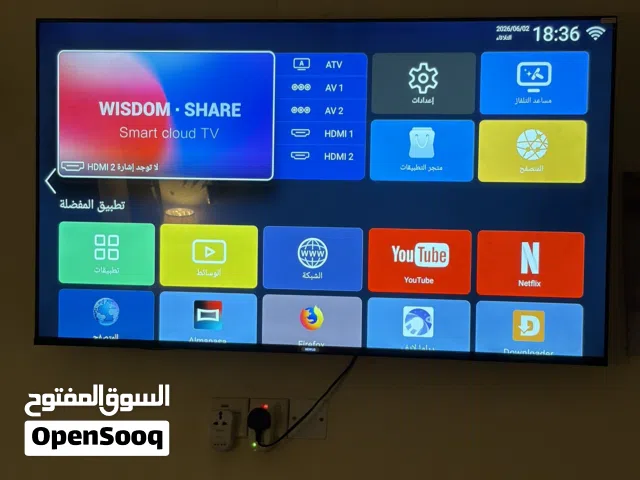 شاشه حجم 55  سمارت للبيع استخدام جداً قليل