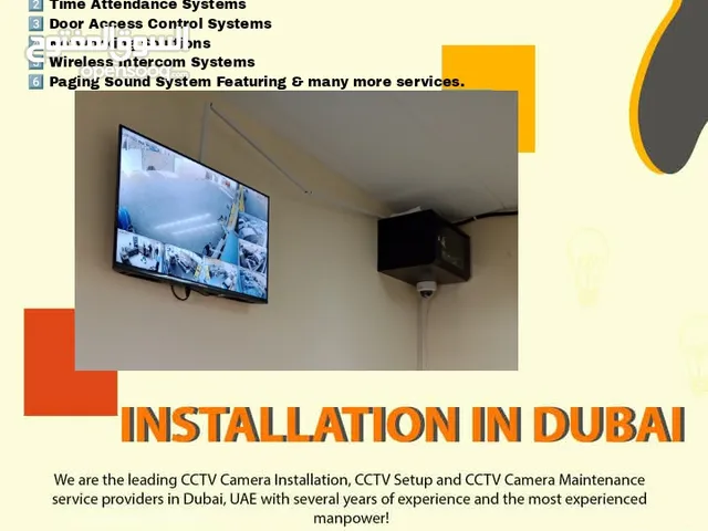 Top-Notch CCTV Installation & Maintenance Services in UAE