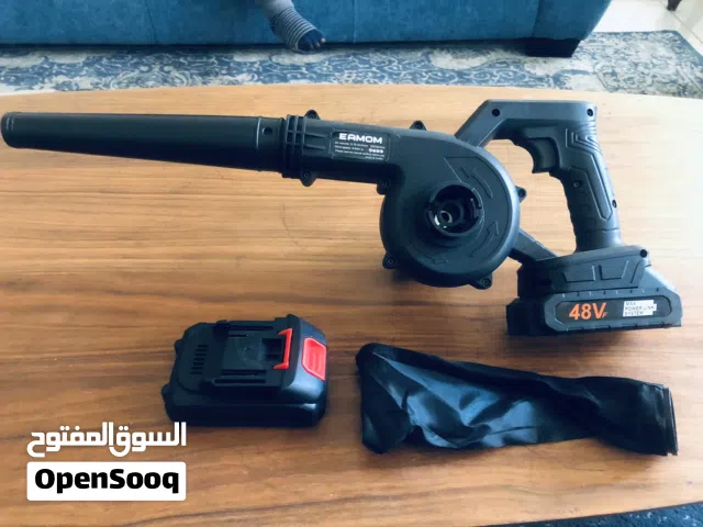 هوفر بلور مكنسة تنظيف شفط ونفخ مع بطاريتين 48 فولت مع جربان لم الاوساخ والغبار