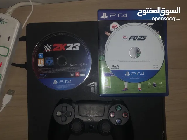 سوني 4 مع شريط فيفا 25 و شريط مصرعة 20K23 و يد سوني 4 و يوجد خدمة توصيل هذا كله ب 600 درهم