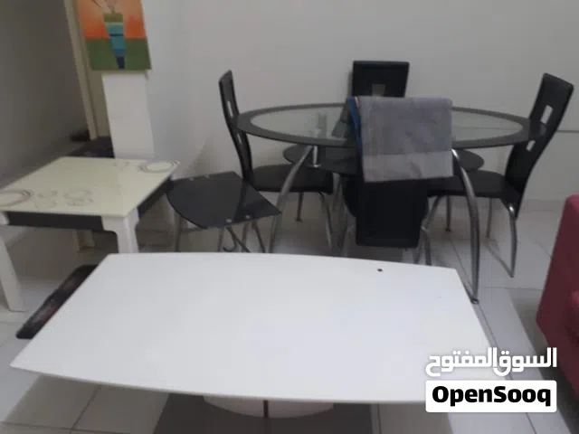 طاولة طعام زجاج + طاولة رخام + طاولة خشب للبيع