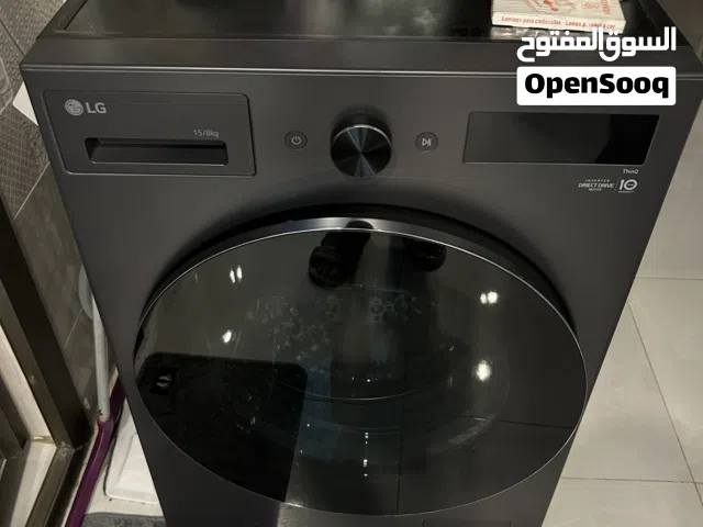 غسالة 15 كيلو ماركة LG غسل تنشيف تجفيف كوي ضمان 10 سنوات ... استعمال 4 شهور .