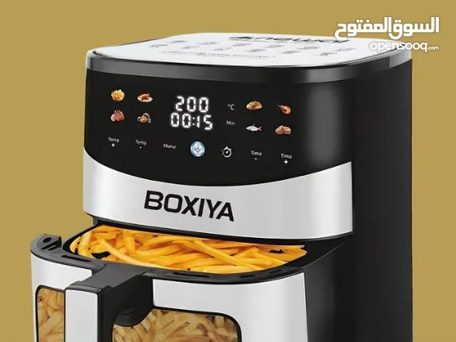 مقلاية هوائية ستيل جامة 10 لتر من ماركة BOXIYA العالمية بشاشة تحكم لمس