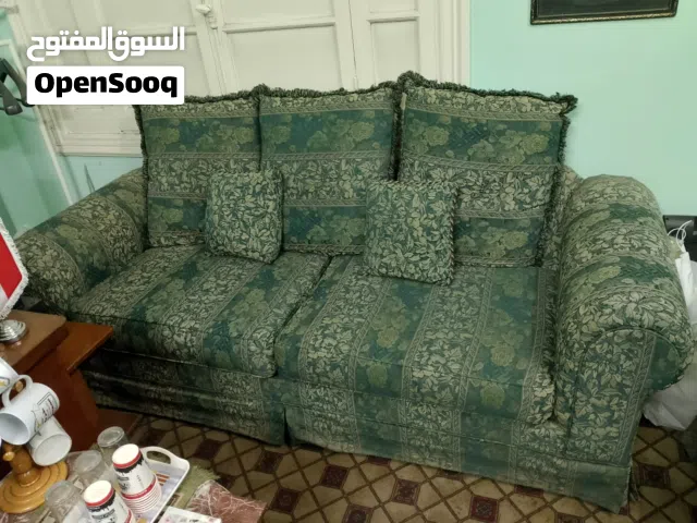 طقم صالون امريكان لون اخضر بيستاشيو 4 قطع و كوشنز