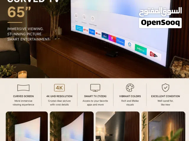 Samsung 65” curved smart LED TV
