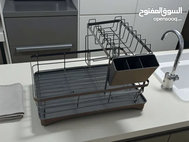 منشفه صحون و منظم مطبخ متعدده الوظائف مع صينيه تصريف و صنبور تفريغ