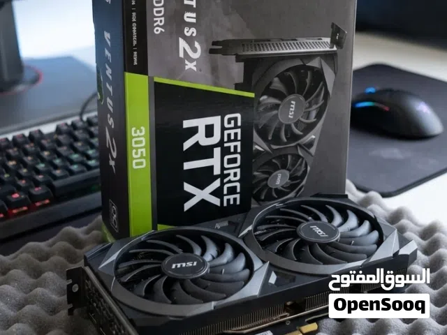 للبيع في عمان: كرت شاشة MSI RTX 3050 VENTUS 2X (اخو الجديد)