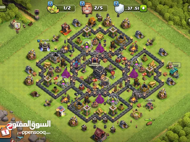 حساب كلاش تاون 9 شبه ماكس بسعر مناسب