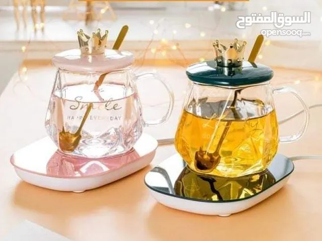 مج شفاف مع سخان كهربائي و معلقة ببكج مميز جدا