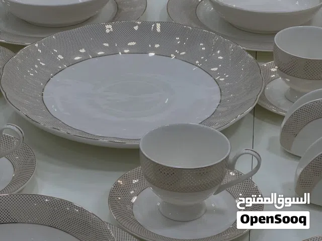 اطقم سفرة لخدمة 12 شخص وأواني منزلية اكواب وصحون وضيافة تقديم للطلب عبر الواتساب