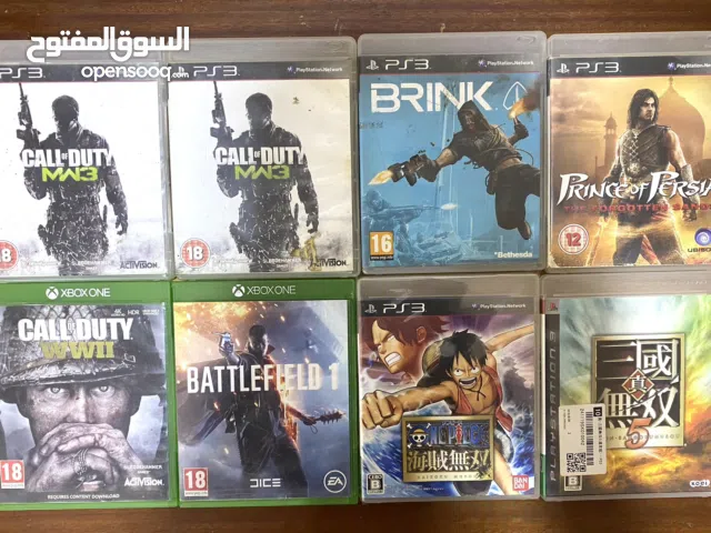 اقراص بليستيشن 2 . اقراص بليستيشن 3 .و بليستيشن 1 واكسبوكس ون أصليات . نضيفات ، شرط الفحص