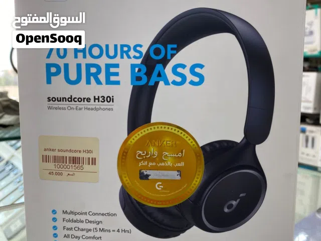 سماعة رأس Anker H30i  new  كفاله 18 شهر