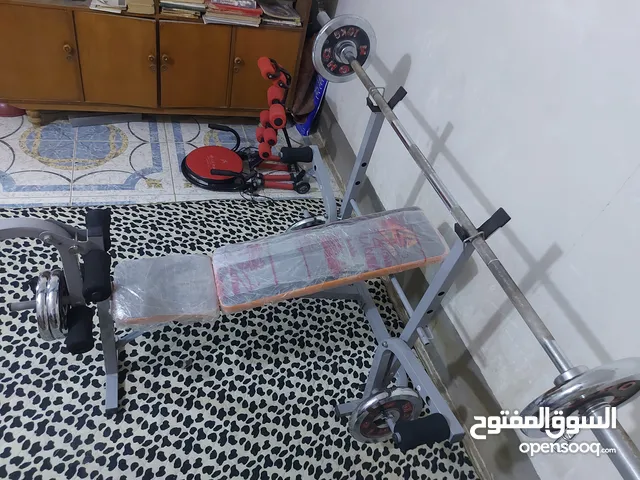 مسطبة متعددة التمارين جديدة مع شفت كبير واوزان 50 كيلو