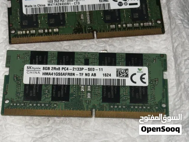 Laptop RAM  ddr4  بالضمان شامل التركيب
