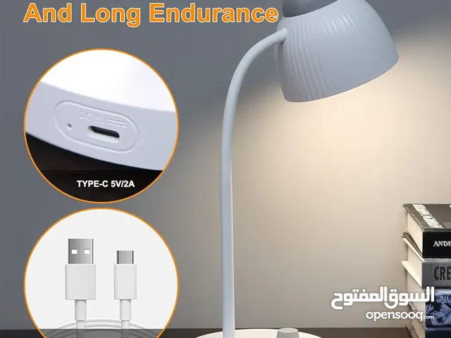 تيبل لامب بدون سلك بزبط للمكتب أو للبيت باللون الابيض عرض خاص جدا