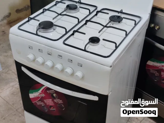 طباخ 4 شعله مقاس 60 في 60 الفرن 2 مفتاح فوق وتحت معا التوصل التشغيل والكفاله للبيع
