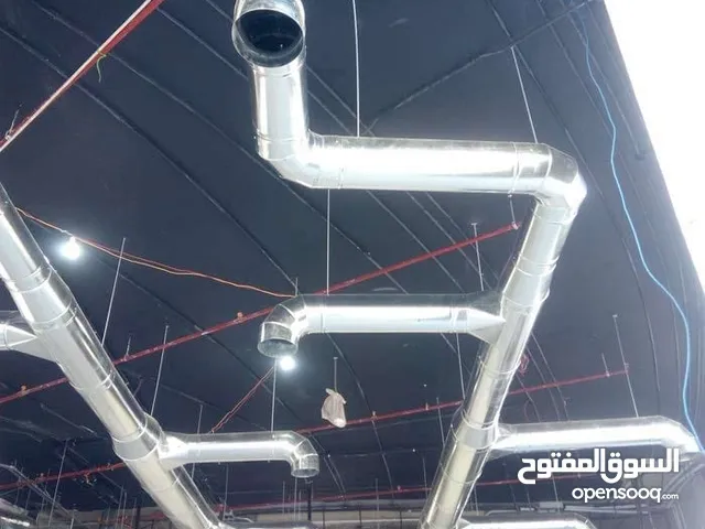 دكت ، هودات ، مداخن ، مطاعم ، جميع اعمال الستانلس طبي وغذائي ، رفوف وطاولات ستانلس طبي و غذائي .