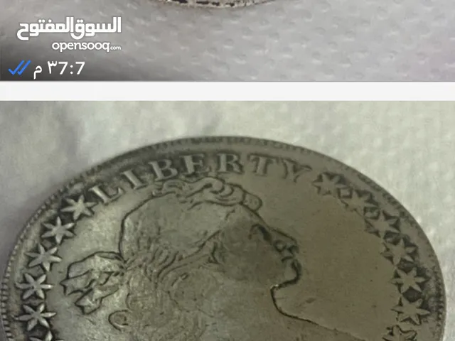 1 دولار انادر ليبرتي الفضي الامريكي اصدار 1797