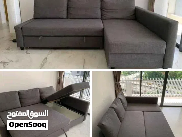 brand New L shelf sofa come bed available