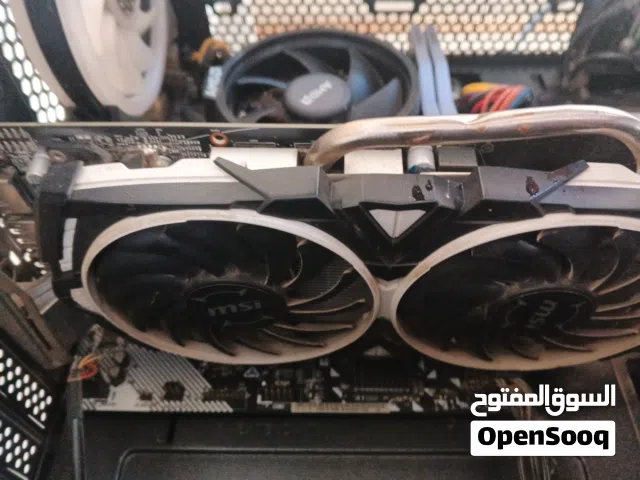 كرت rx 580 4gb ما مستعمل بس قليل  وبيه مجال للشراي