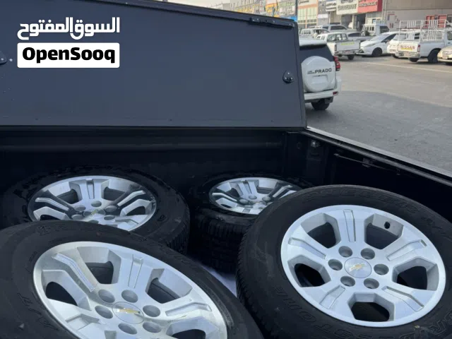 رنقات سلفرادو 2018 وكالة اصلية ويا تواير برجستون - Silverado 2018 rims oem with bridgestone tires