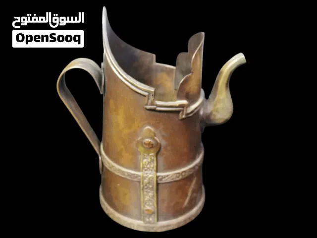 ابريق حليب نحاس ثقيل قديم