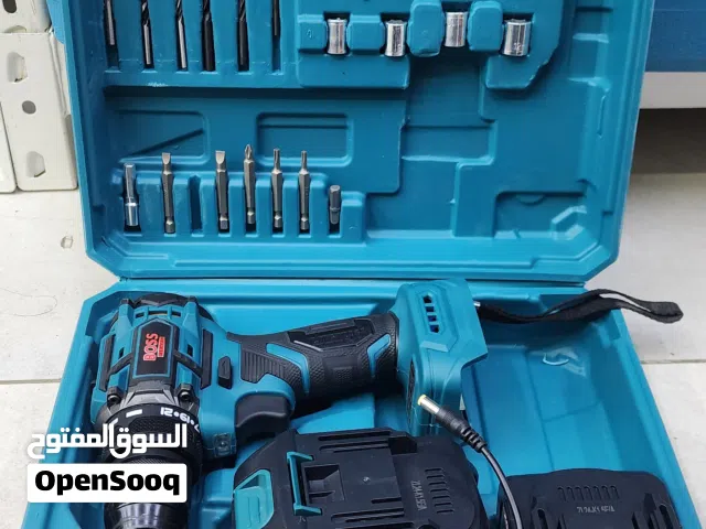 دريل بطارية شركة بوس boss ثقب والحديد والخشب فك وتركيب المسامير نضام تورك ضمان ثلاث شهور