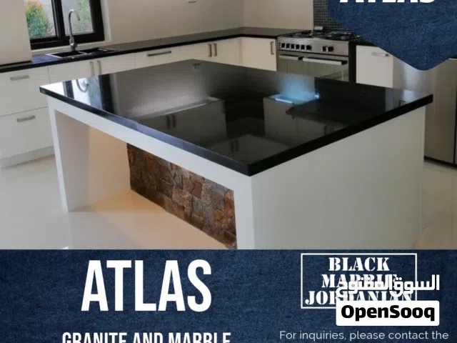 الرخام والجرانيت والكوارتز الصناعي عرض خاص نيو بلاك اسود