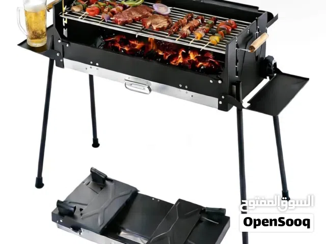 Portable Foldable Charcoal BBQ Grill with Legs - Complete Outdoor Barbecue