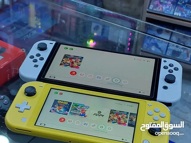 nintendo switch lite-nintendo switch  oledمستخدم بحالة الجديد