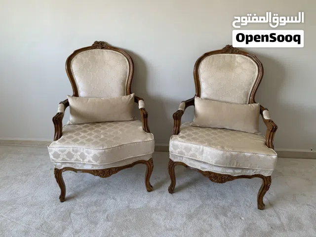 كراسي غرفة ضيوف خشب زان