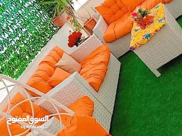 اختيارك الصح طقم راتان 5 مقاعد 125د + طاولة وسط .. شامل التوصيل داخل عمان يتوفر اطقم راتان سباعي