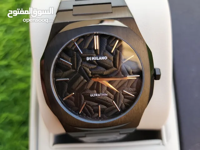 D1 MILANO ULTRATHIN BLACK with geometric texture