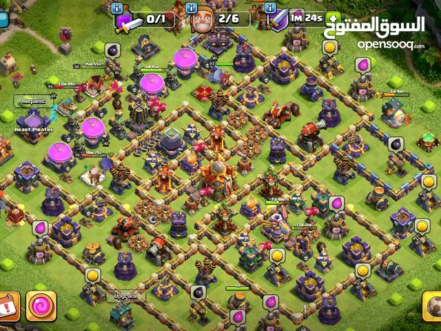 Clash of clans COC, Town Hall 16 almost maxed base for AED. 3000 in UAE.