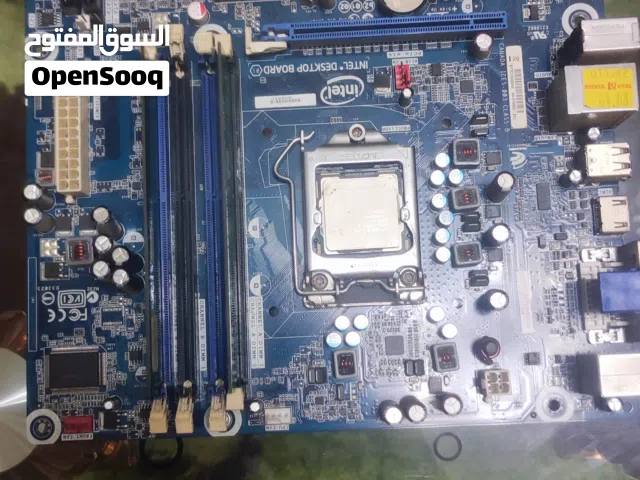 قطع كمبيوتر كاملة للبيع (ماذربورد + i3 + رام + باور) بسعر ممتاز