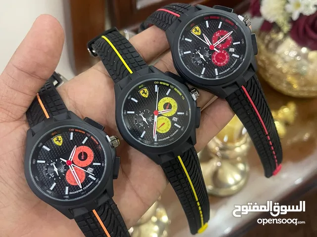 ساعات فيراري الرياضية والعصرية والجديدة موديلات والوان مميزة للرياضيين بسعر الجملة