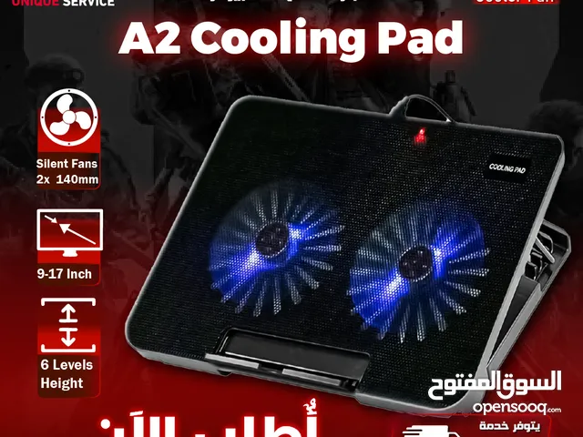 مروحة تبريد مناسبة للهواتف التاب و اللابتوب Cooling Pad A2 Fits 9 to 17 Inch