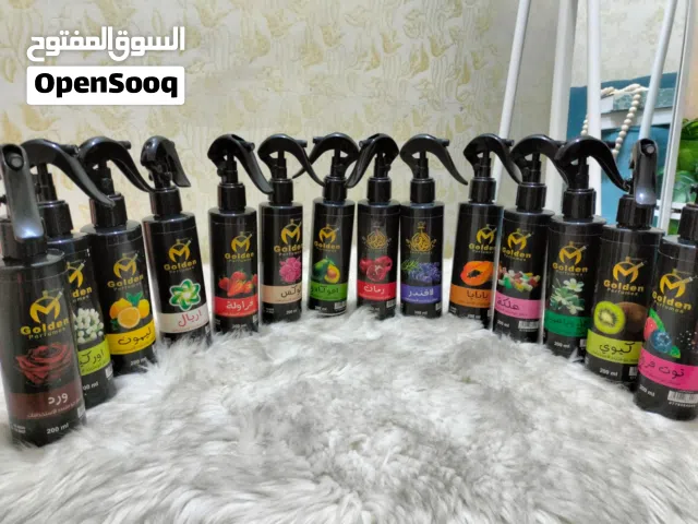 معطرات للجو والفرش بنكهات متعددة روائح نظافة وروائح الازهار والورود والفواكة وسبلاشات للجسم