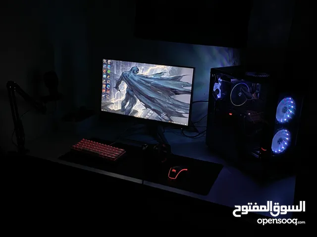 good performance gaming pc+144hz gaming monitor+hyperx headset+2 mousepads+ fifine microphone