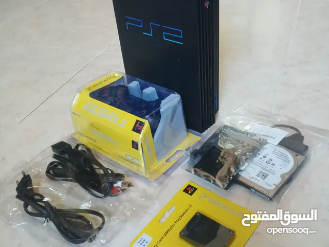 جهاز ps2 مجدد مهكر مع ايدتين جداد ومتوفر عليها 60 لعبة مع ميموري كارد جديدة بالكرتونة فقط 250 شيكل