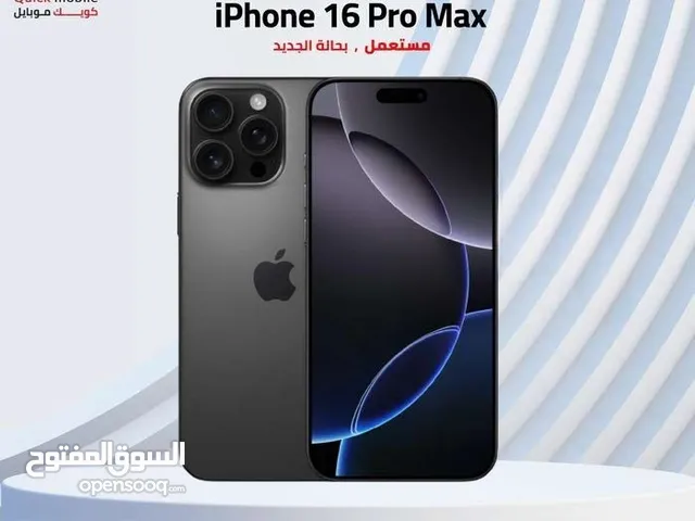 IPHONE 16 PRO MAX (1-TB) USED /// ايفون 16 برو ماكس ذاكرة 1 تيرا ذاكرة مستعمل وكاله