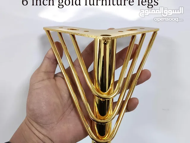 heavy duty 6 inch gold furniture legs 16 pcs for sales