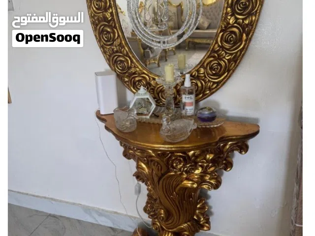 console with mirror