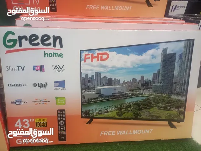 شاشات جرين هوم 43 انش Full HD قاعده جداريه بأقل سعر بالمملكه