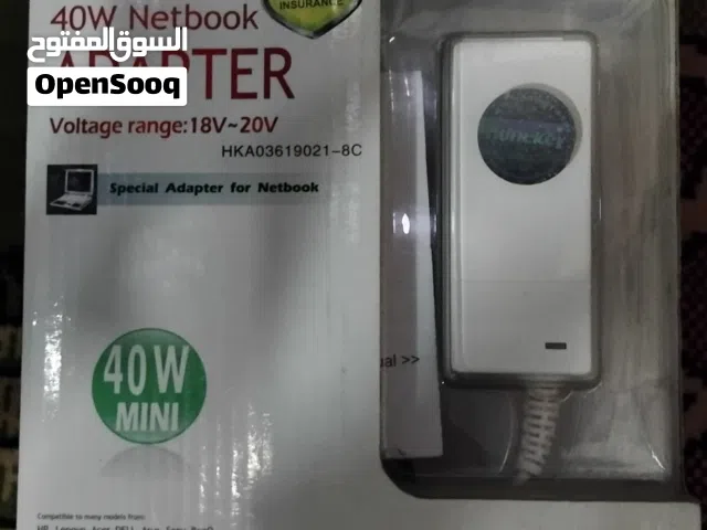شاحن هنت كي أصلي يونيڤيرسال لأجهزة اللابتوب HUNTKEY 40W MINI NETBOOK ADAPTER UNIVERSAL LAPTOP