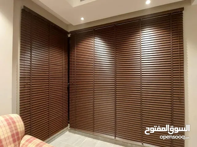 ستائر شرائح خشب 5 سم