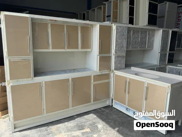 كاونتر وملحق المنيوم مترين وسنك مرمر