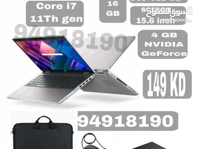 للبيع DELL PRECISION 3561 CORE i7 / 11ThGen /  RAM 16GB / 512 SSD 4 GB NVIDIA GeForce